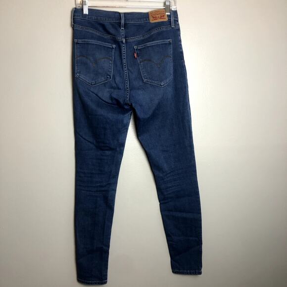 Levi's 720 Light Wash High Rise Super Skinny Aesthetic Distressed Denim 29 x 30 - Picture 4 of 8